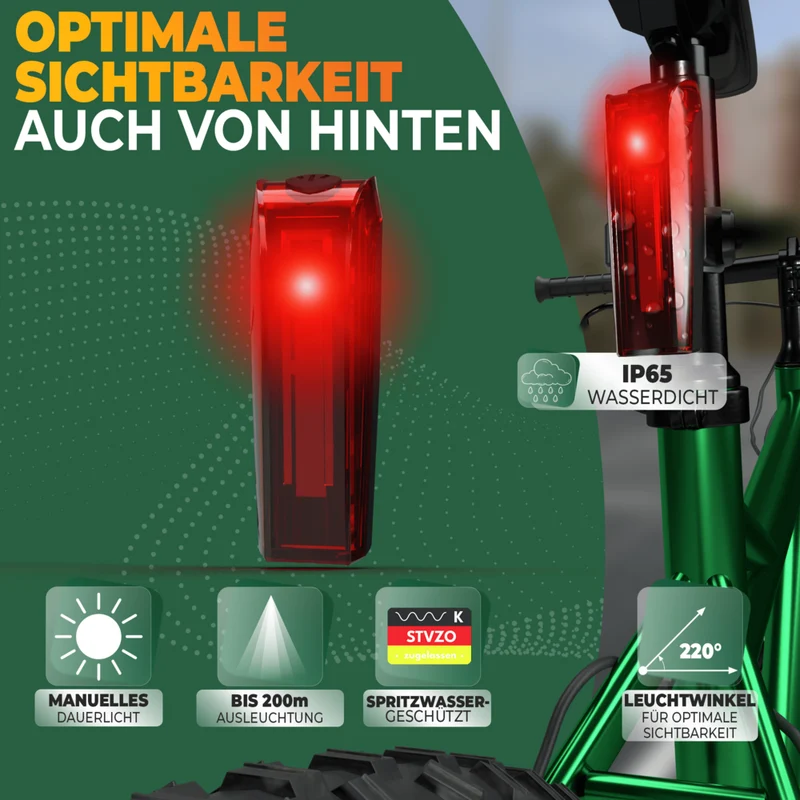 Fahrradlicht Set 70 Lux