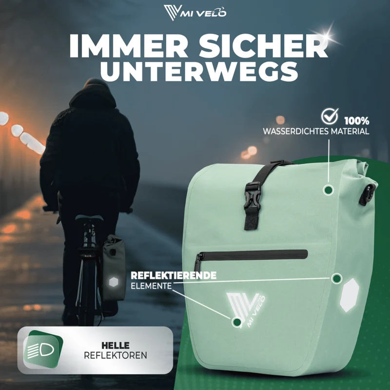 2in1 Fahrradtasche für Gepäckträger „CAPAX“ 20L
