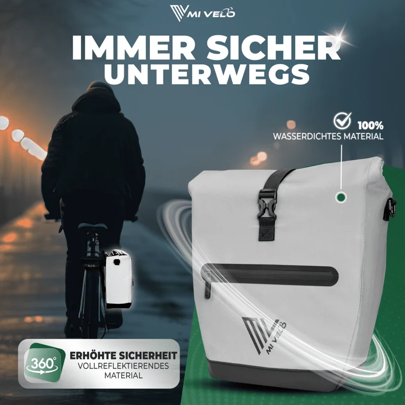 2in1 Fahrradtasche für Gepäckträger „CAPAX“ 20L