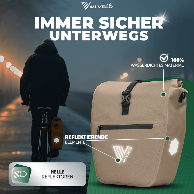 2in1 Fahrradtasche für Gepäckträger „CAPAX“ 20L