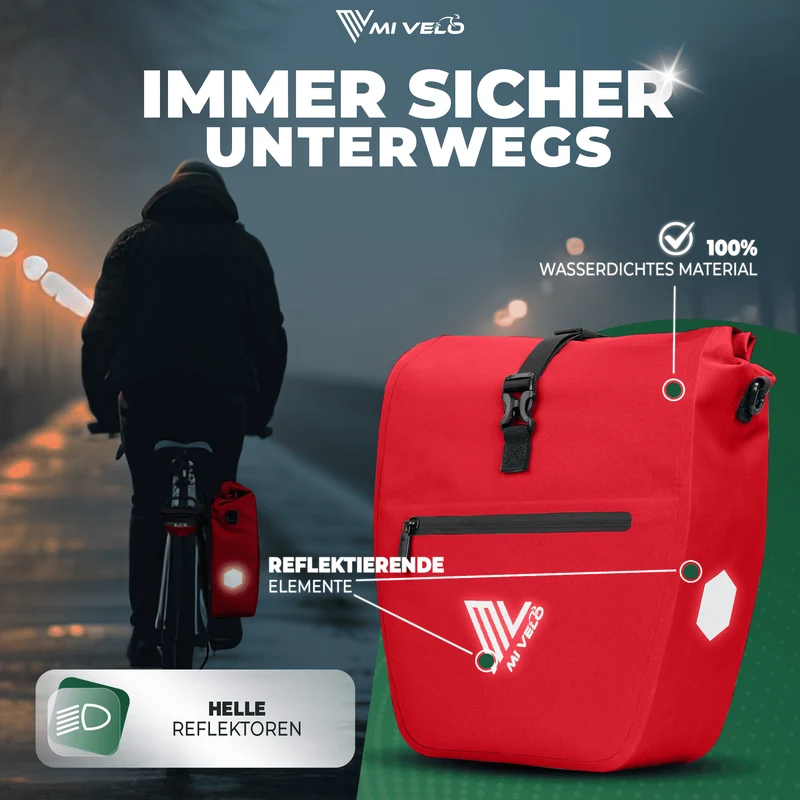 2in1 Fahrradtasche für Gepäckträger „CAPAX“ 20L