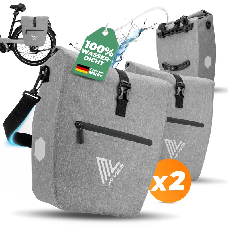 2in1 Fahrradtasche für Gepäckträger „CAPAX“ 20L