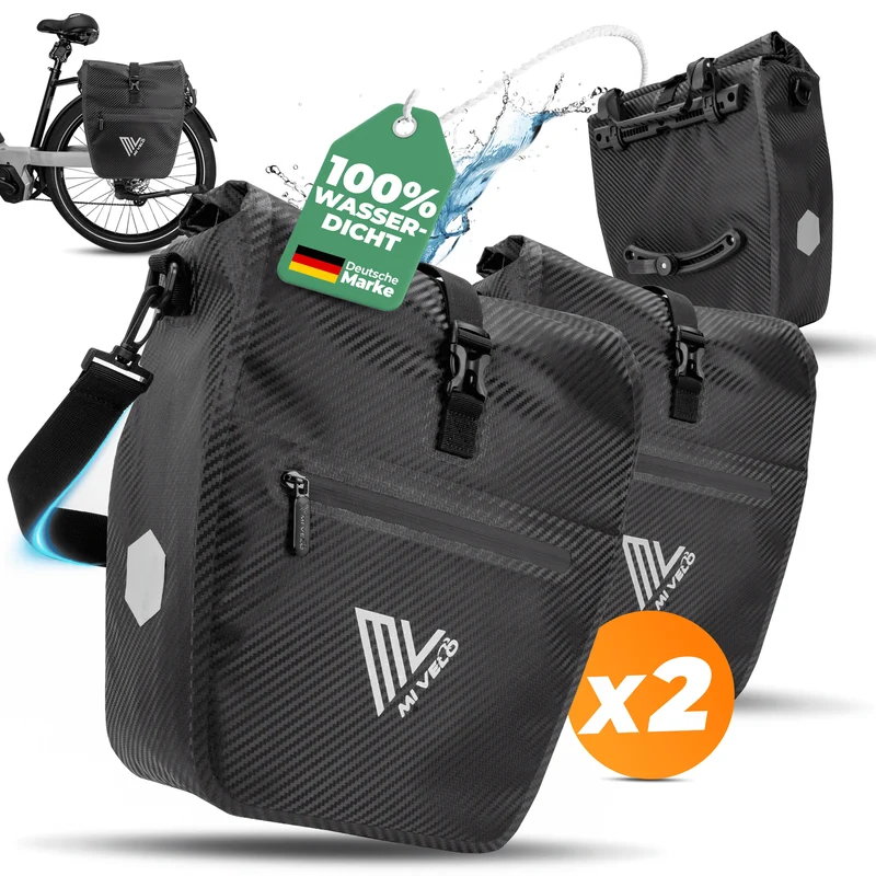 2in1 Fahrradtasche für Gepäckträger „CAPAX“ 20L