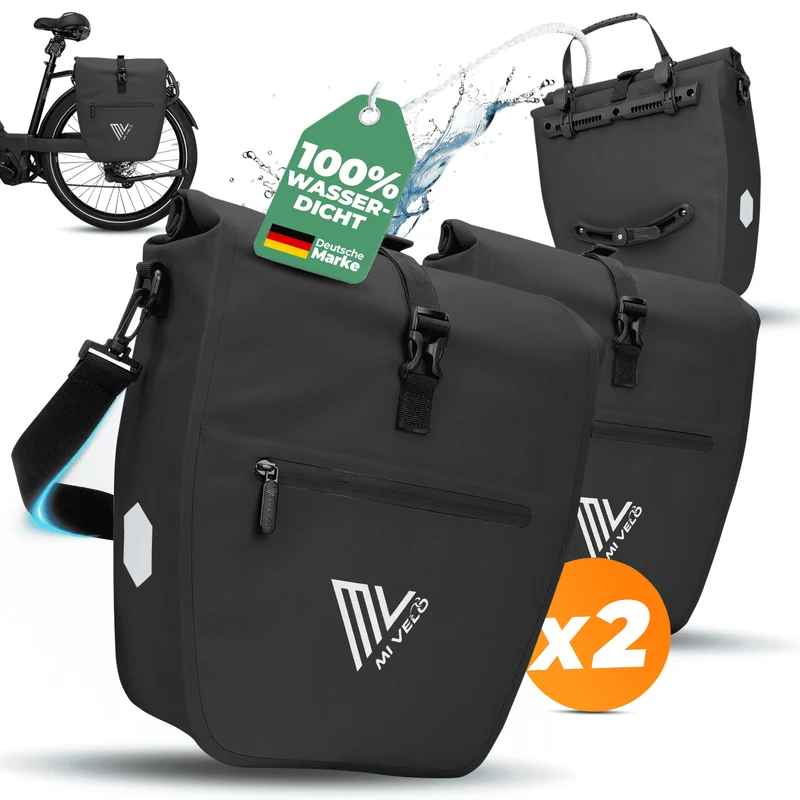 2in1 Fahrradtasche für Gepäckträger „CAPAX“ 20L