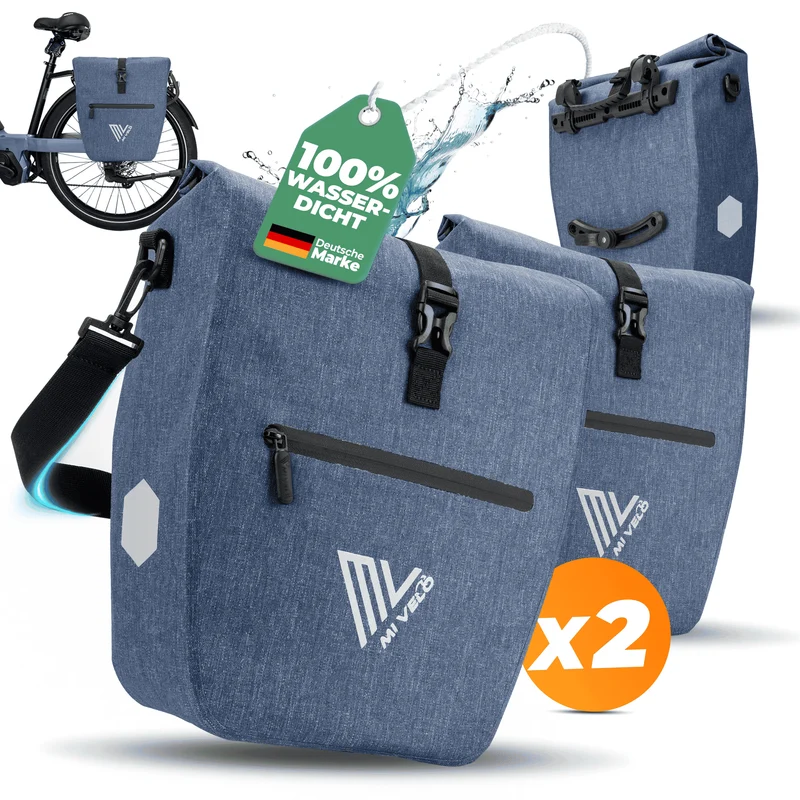 2in1 Fahrradtasche für Gepäckträger „CAPAX“ 20L