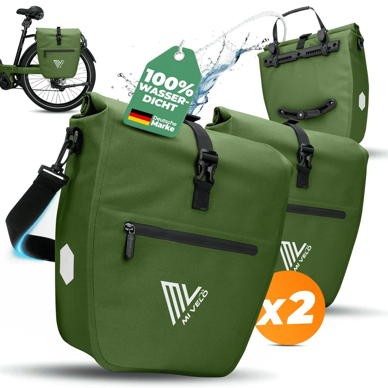 2in1 Fahrradtasche für Gepäckträger „CAPAX“ 20L