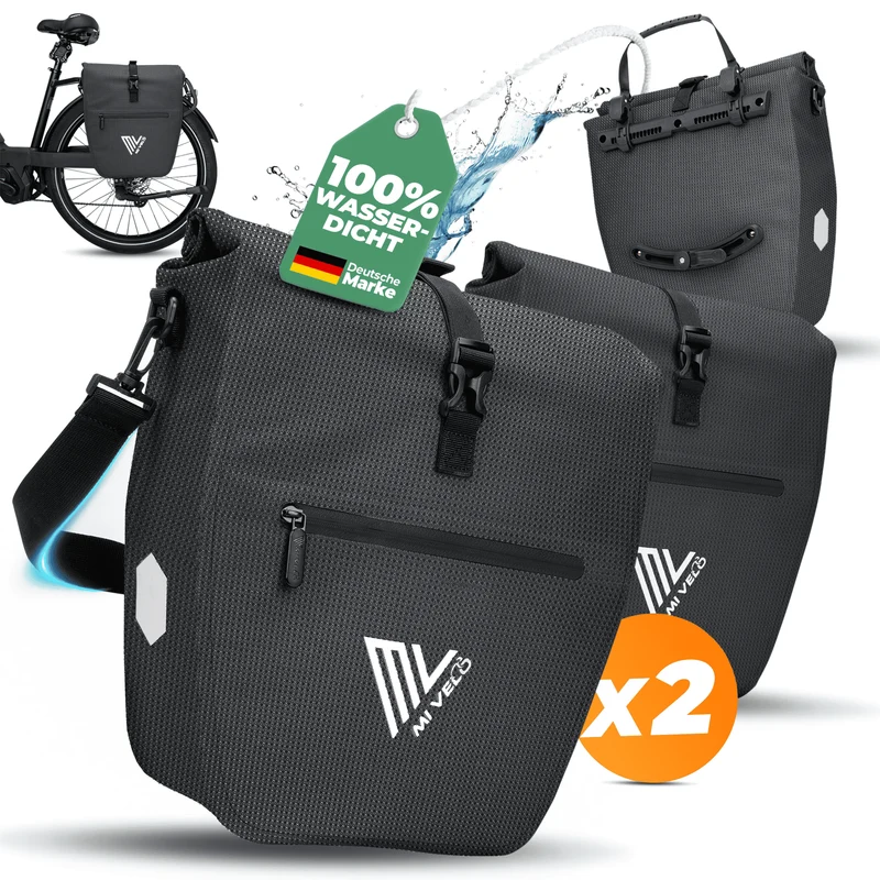 2in1 Fahrradtasche für Gepäckträger „CAPAX“ 20L