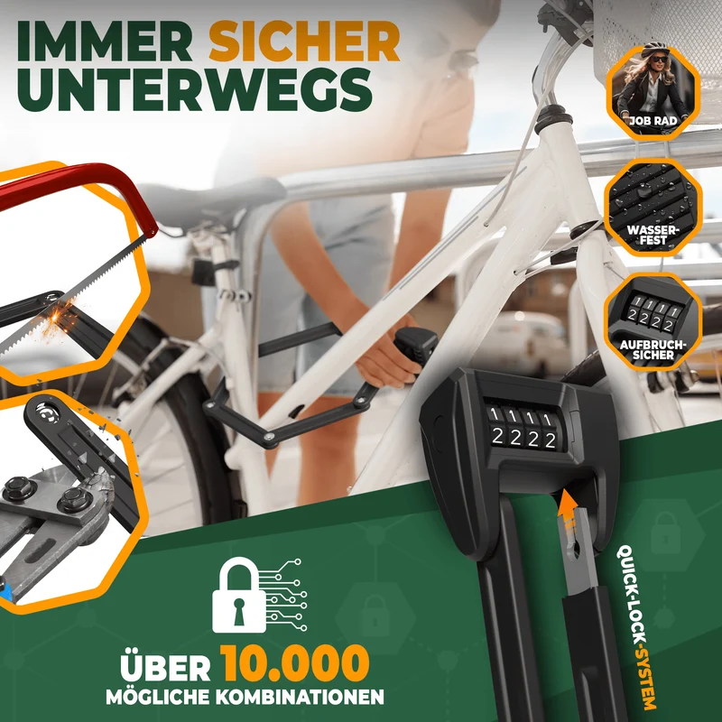 Faltschloss mit Air-Tag Versteck "TAG ONE"