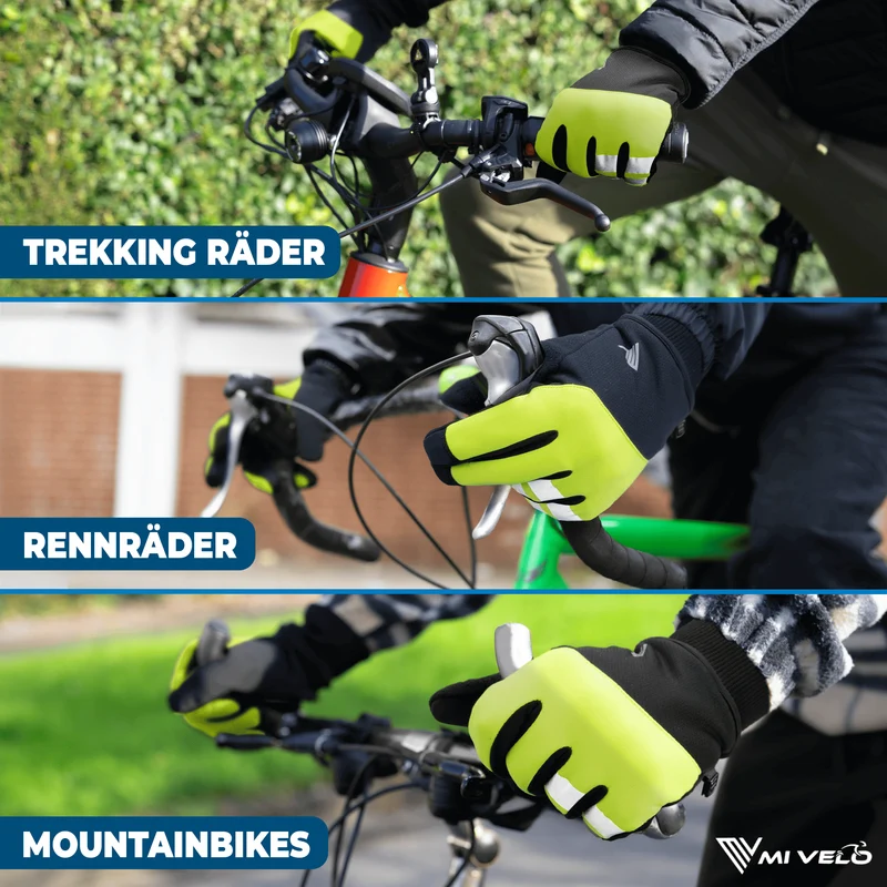 Fahrradhandschuhe Winter mit Thermo-Fleece „THERMO-FIT“