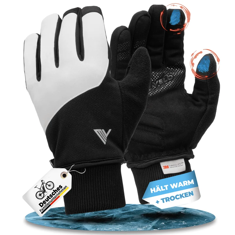 Fahrradhandschuhe Winter mit Thermo-Fleece „THERMO-FIT“