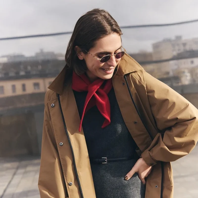 Trench-coat imperméable Fudoon unisexe respirant à taille réglable