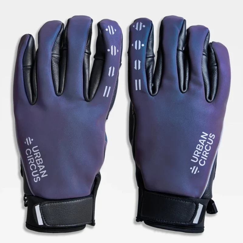 Gants vélo hiver réfléchissants Urban Circus Rainbow