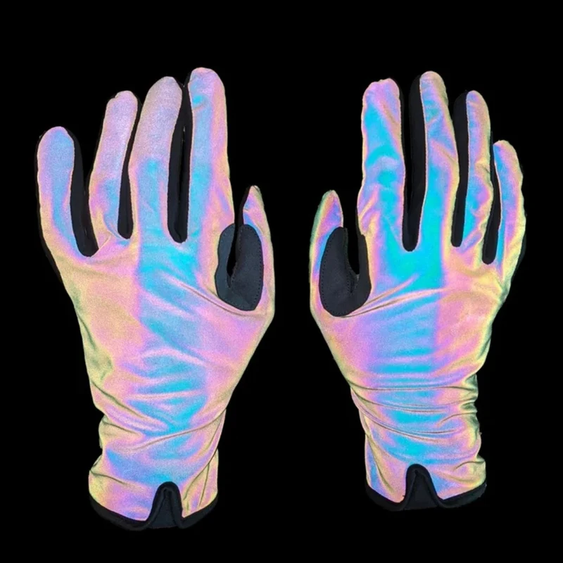 Gants vélo réfléchissants mi-saison Urban Circus Rainbow
