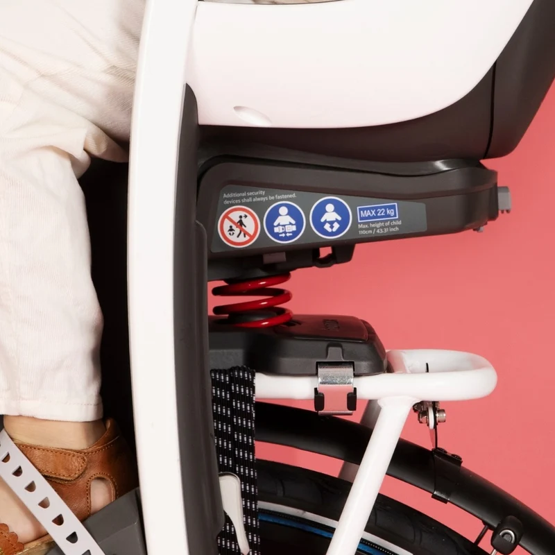 Siège vélo enfant inclinable à suspension évolutif Hamax Caress pour porte-bagages