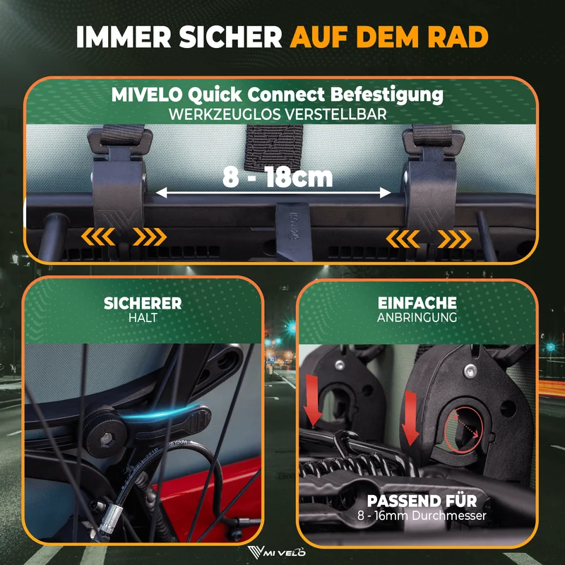 Fahrradtasche auch als Rucksack 22L „VERSO“