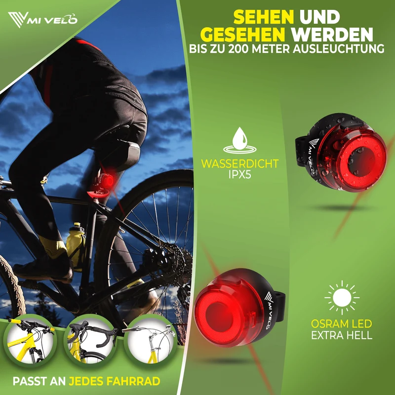 Fahrradlicht Set 50Lux „SPARK ONE“