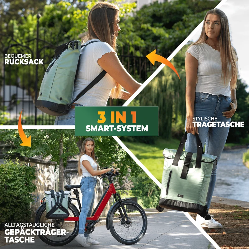 Fahrradrucksack mit klappbarem Rückenteil "MAYA"