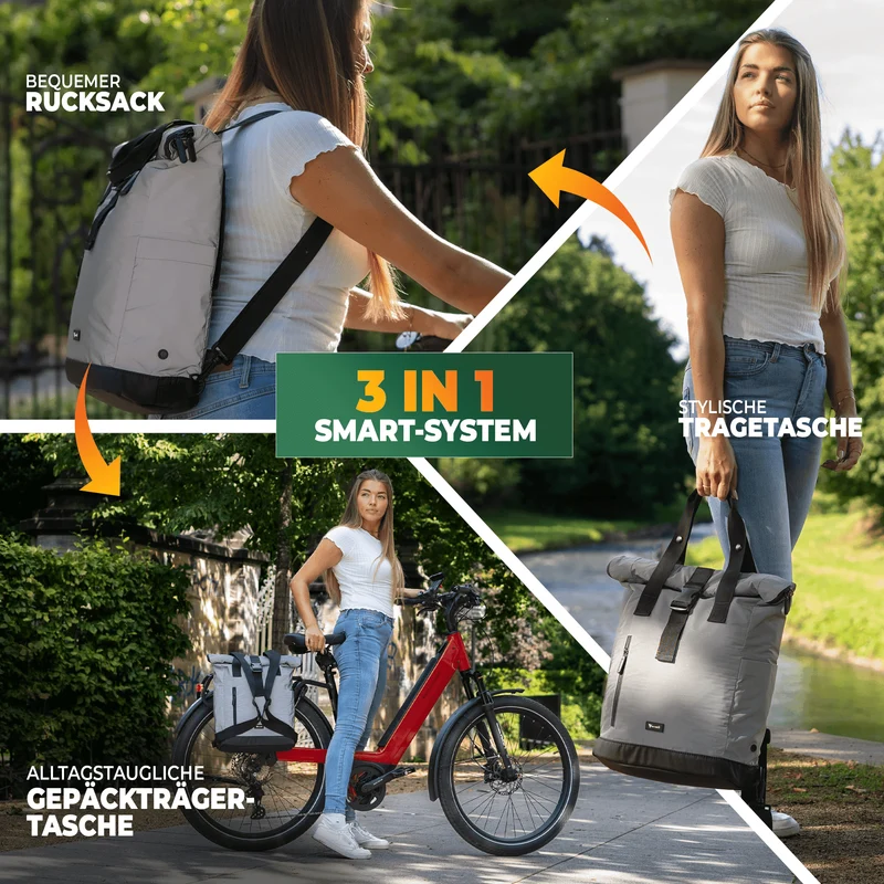 Fahrradrucksack mit klappbarem Rückenteil "MAYA"
