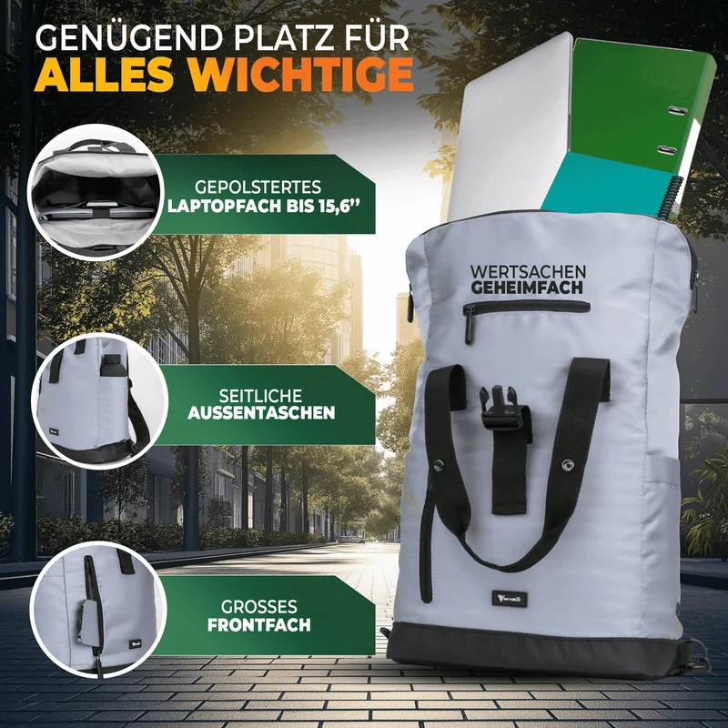 Fahrradrucksack mit klappbarem Rückenteil "MAYA"