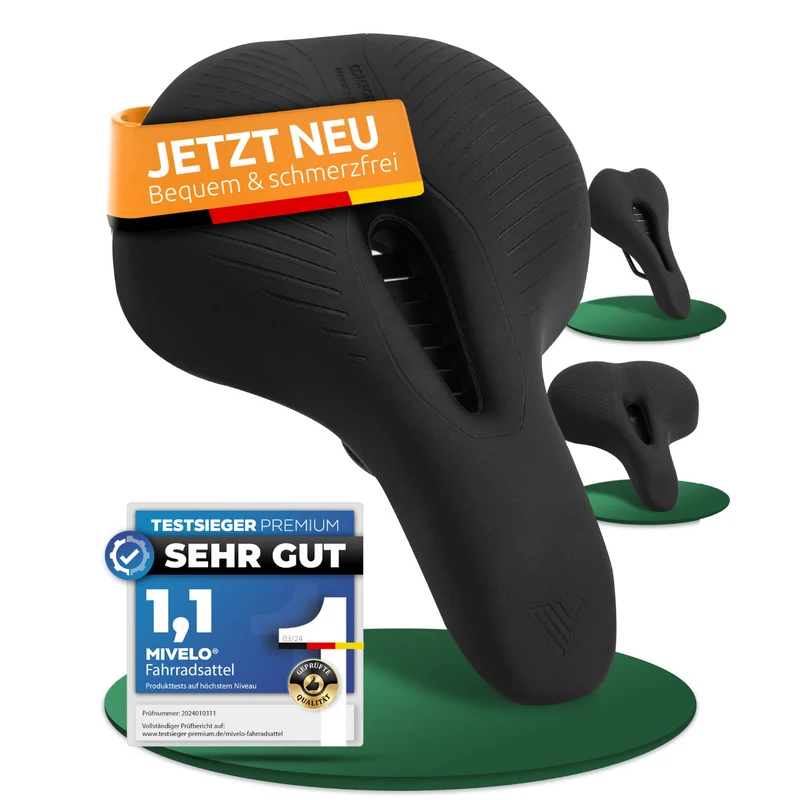 Ergonomischer Fahrradsattel mit Memory-Foam „Trekking“