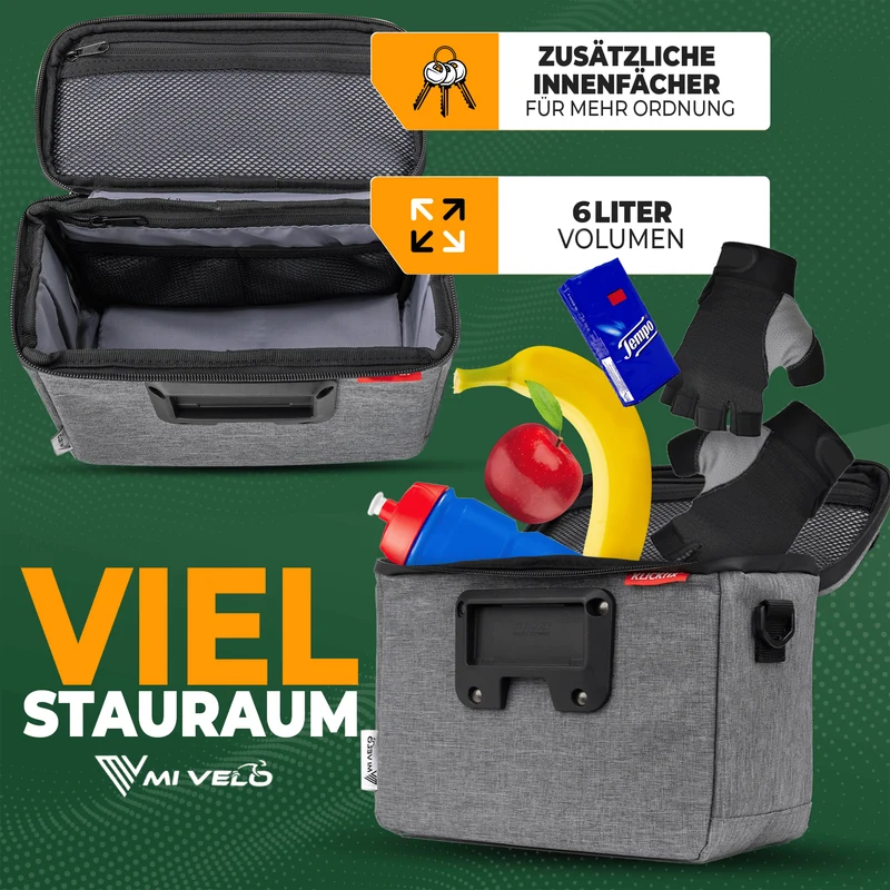 Lenkertasche mit verstellbarem Handyfach 6L „OSKAR“