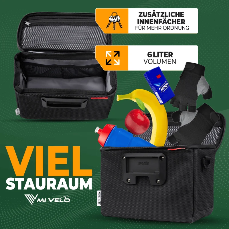 Lenkertasche mit verstellbarem Handyfach 6L „OSKAR“