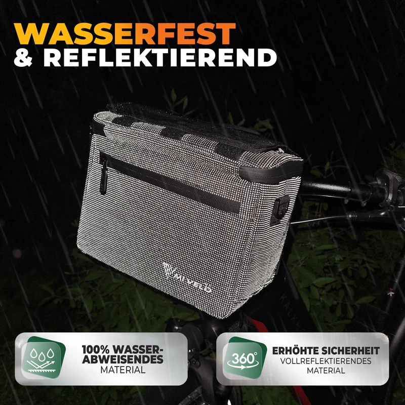 Lenkertasche mit verstellbarem Handyfach 6L „OSKAR“