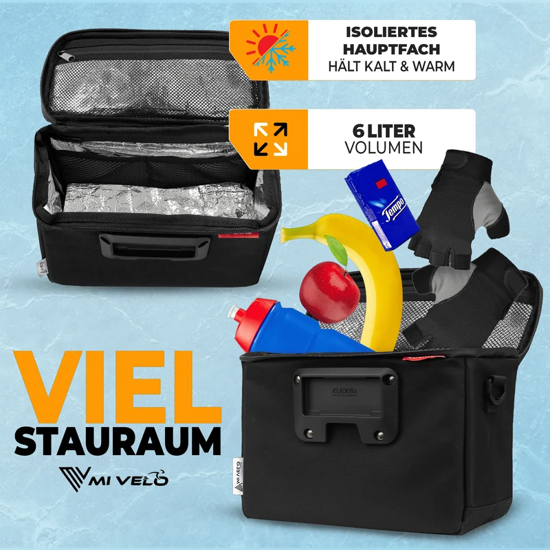 Lenkertasche mit verstellbarem Handyfach 6L „OSKAR“
