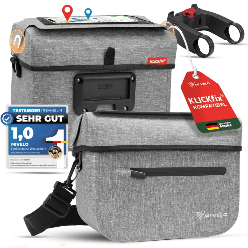 Wasserdichte Lenkertasche mit Handyfach 7L „BOB“