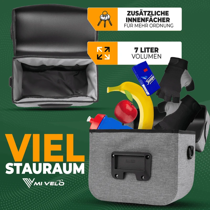 Wasserdichte Lenkertasche mit Handyfach 7L „BOB“