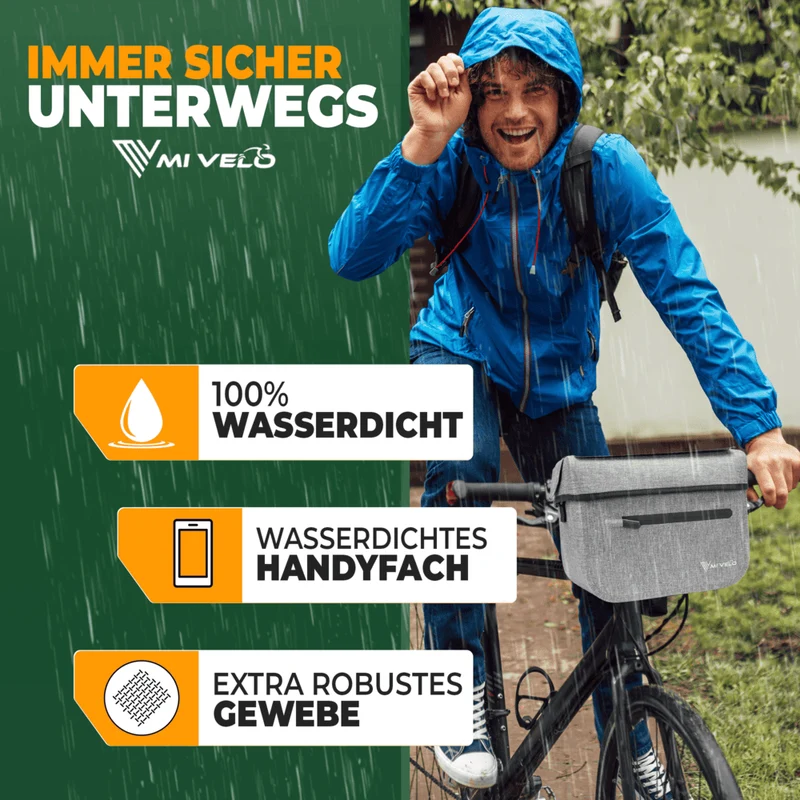 Wasserdichte Lenkertasche mit Handyfach 7L „BOB“