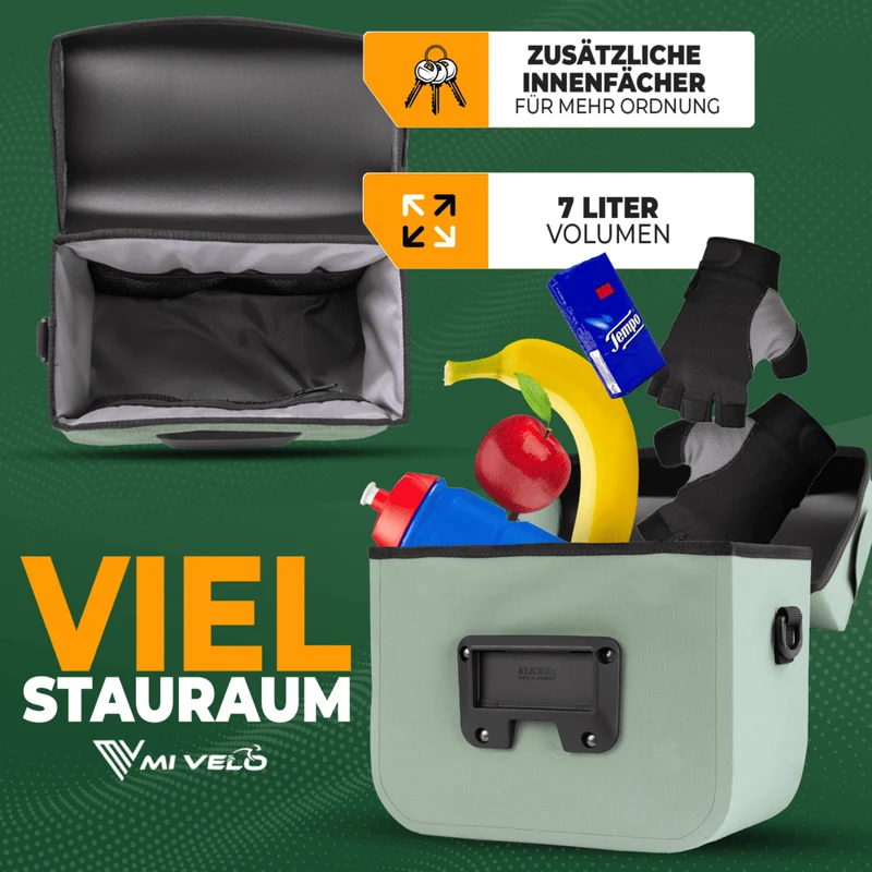 Wasserdichte Lenkertasche mit Handyfach 7L „BOB“