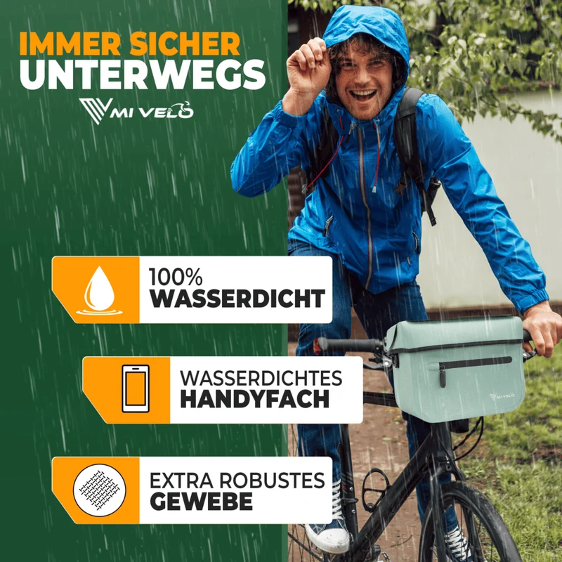 Wasserdichte Lenkertasche mit Handyfach 7L „BOB“