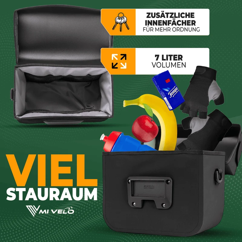 Wasserdichte Lenkertasche mit Handyfach 7L „BOB“