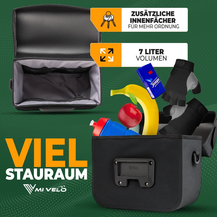 Wasserdichte Lenkertasche mit Handyfach 7L „BOB“