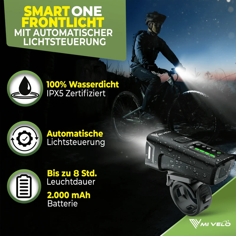 Fahrradlicht Set 100Lux „SMART ONE“