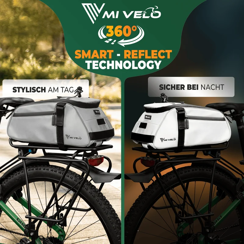 3in1 Gepäckträgertasche reflektierend 9L „NEO“