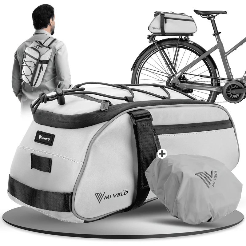 3in1 Gepäckträgertasche reflektierend 9L „NEO“