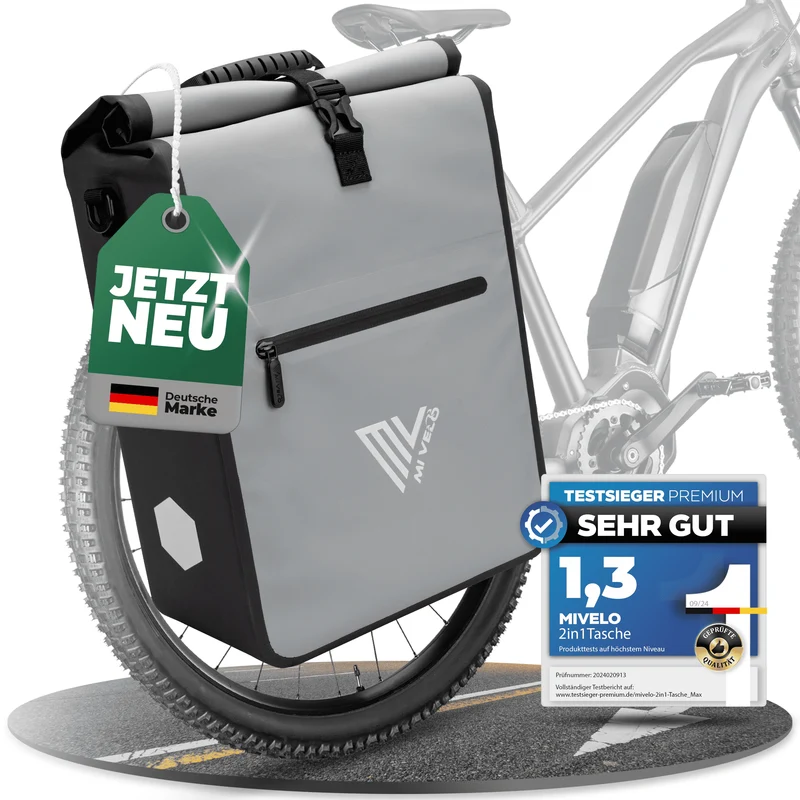 2in1 Fahrradtasche für Gepäckträger 25L „MAX“