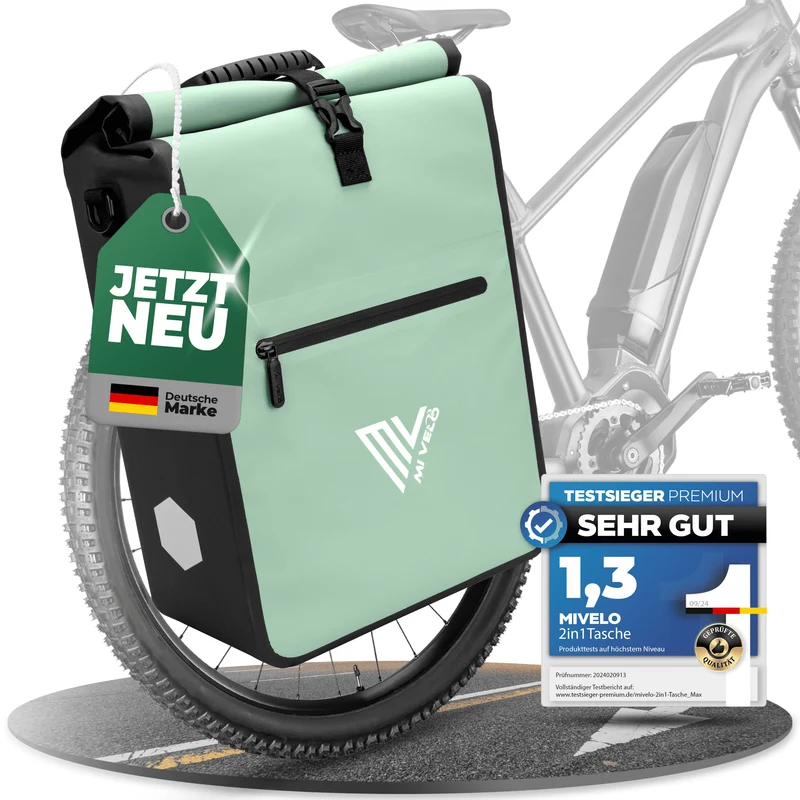 2in1 Fahrradtasche für Gepäckträger 25L „MAX“
