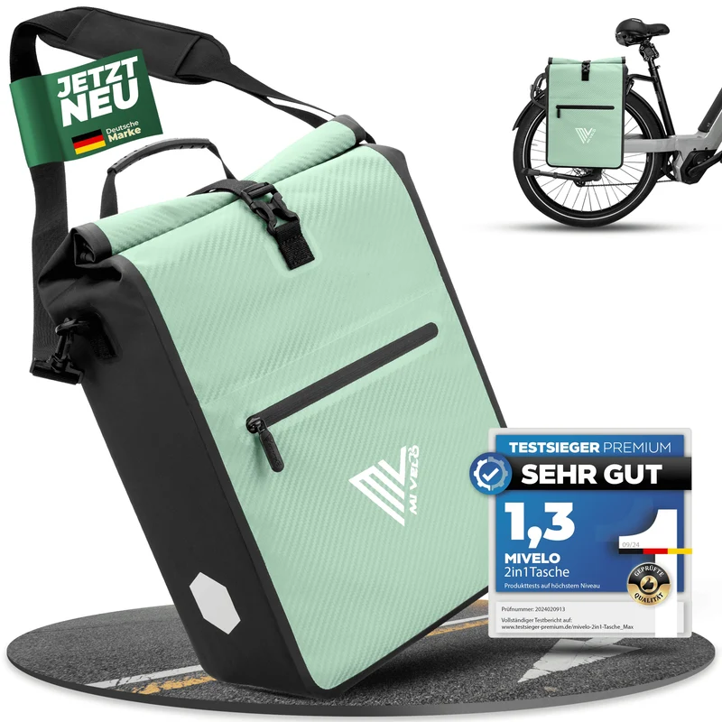 2in1 Fahrradtasche für Gepäckträger 25L „MAX“