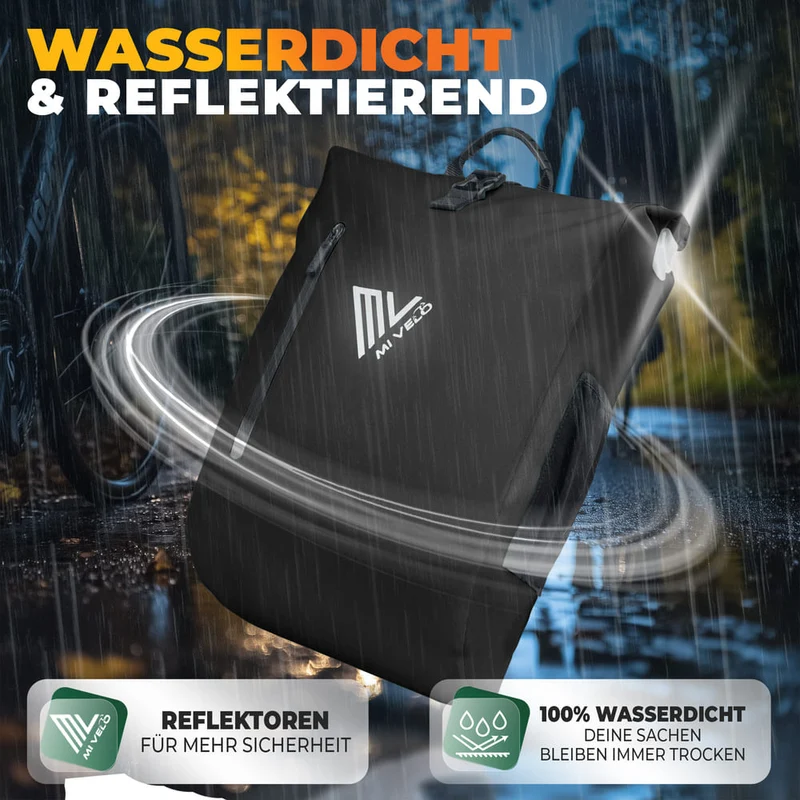 3 in 1 Fahrradtasche Rucksack 20L + Kühltasche 15L "Spar-Bundle"