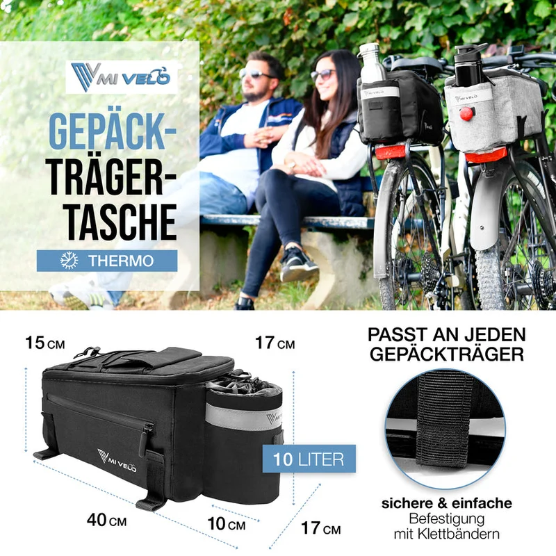 Isolierte Gepäckträgertasche 10L „AMICA“