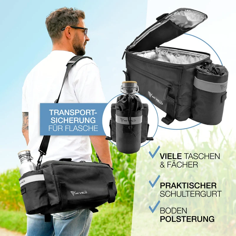Isolierte Gepäckträgertasche 10L „AMICA“