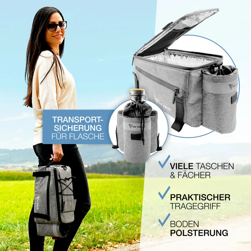 Isolierte Gepäckträgertasche 10L „AMICA“