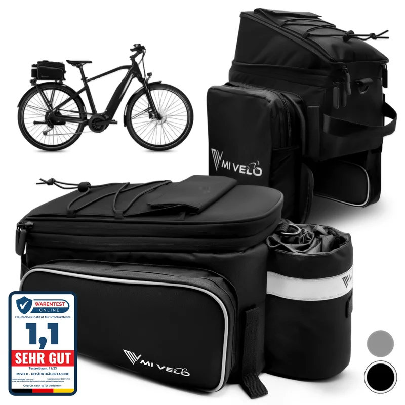 Gepäckträgertasche mit erweiterbarem Volumen 10-20L „FELIX“