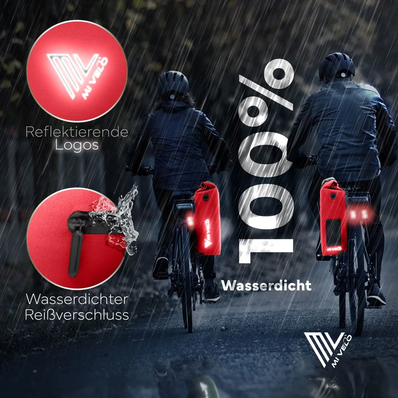 Fahrradtasche mit Rucksackfunktion 25L „MAGNUM“