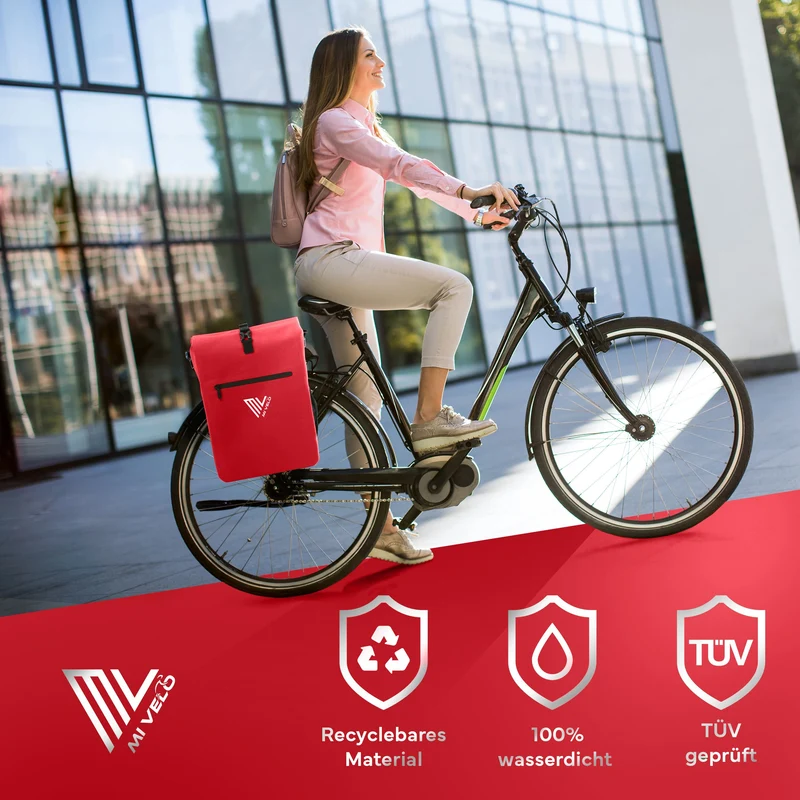Fahrradtasche mit Rucksackfunktion 25L „MAGNUM“