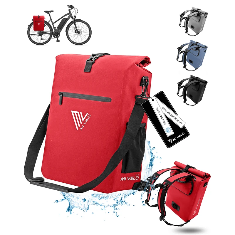 Fahrradtasche mit Rucksackfunktion 25L „MAGNUM“