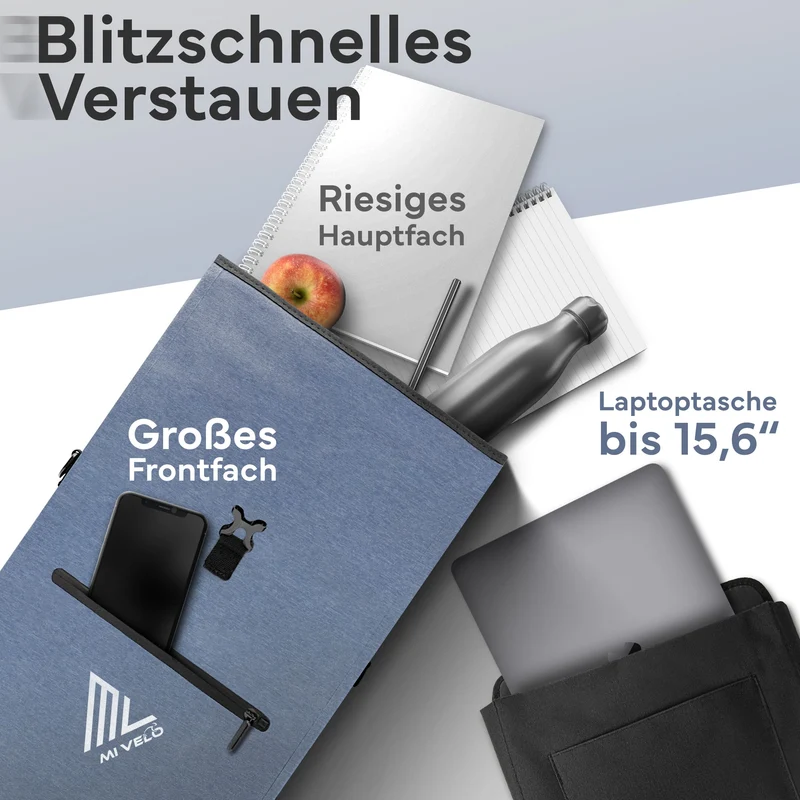 Fahrradtasche mit Rucksackfunktion 25L „MAGNUM“